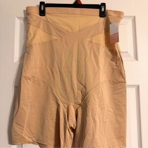 Cacique Ultra High-Waist Thigh Shaper in Tan